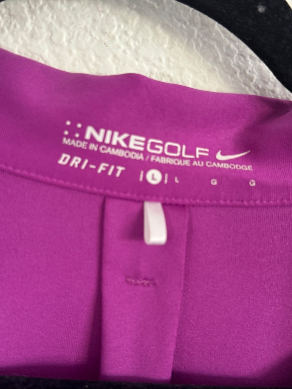 Nike Golf Women’s purple dri fit performance golf polo shirt - Picture 7 of 7